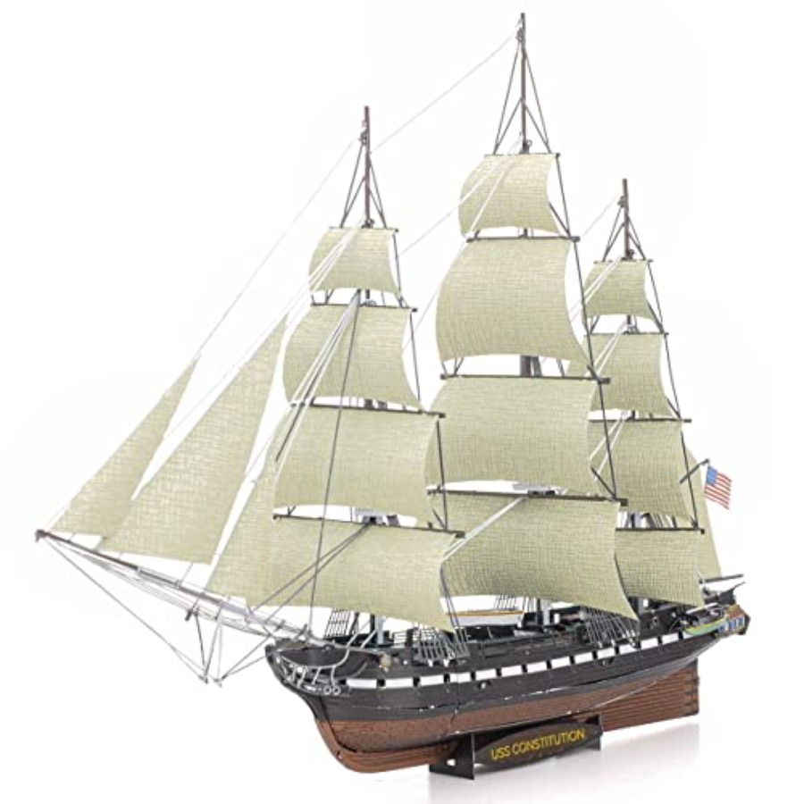 Model Kit Uss Constitution - Kit de Modelo Metálico 3D de