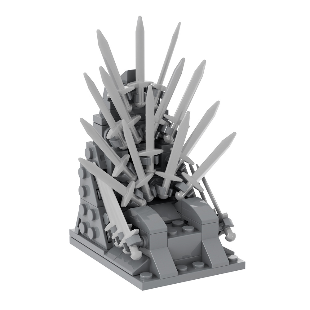 Model Kit Iron Sickle - MOC-espada de trono de hierro, silla,