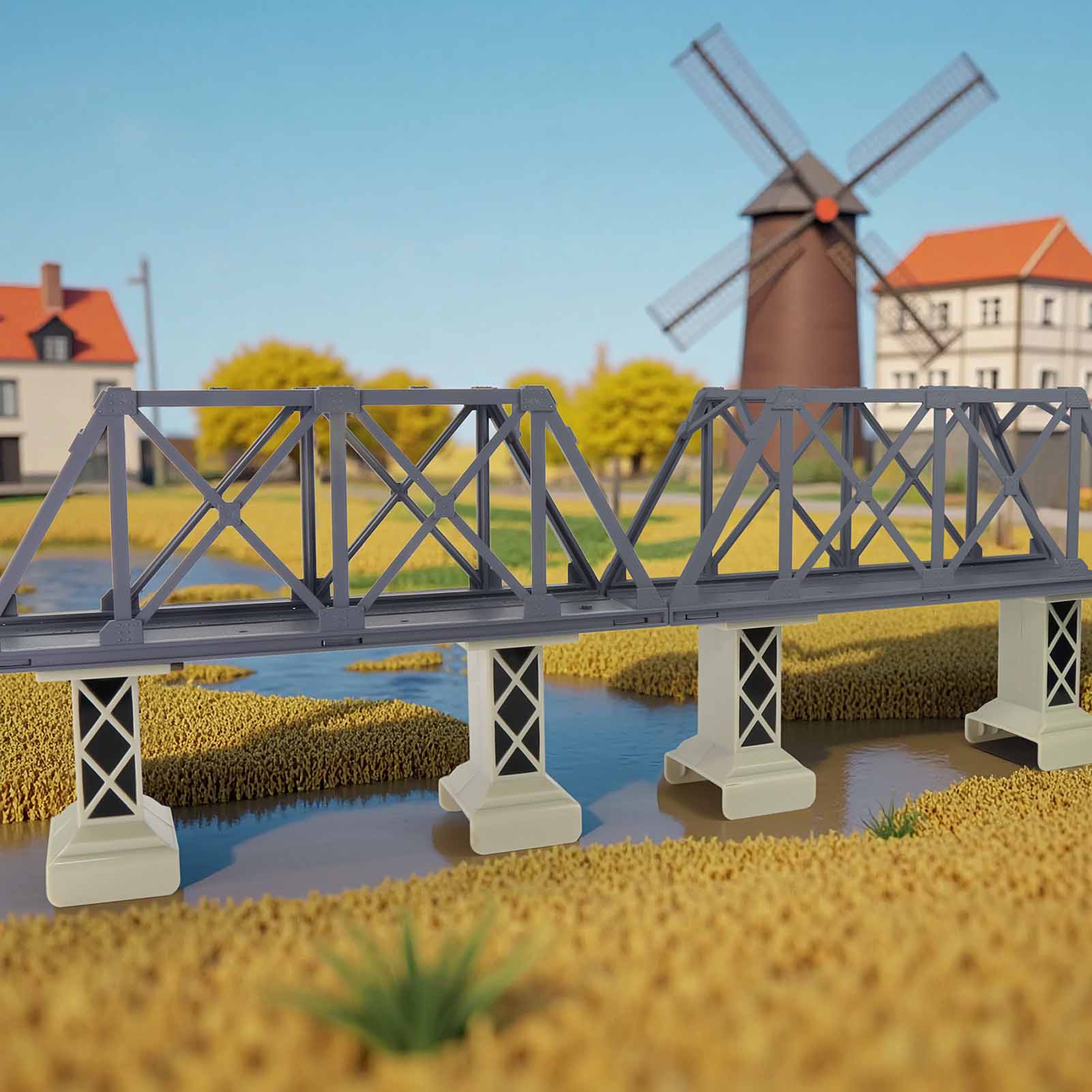 Model Kit Train - Kit de puente de andén alto
