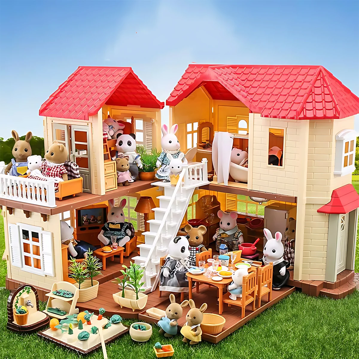 Model Kitchen Set - Muebles en Miniatura 1:12, Juego de