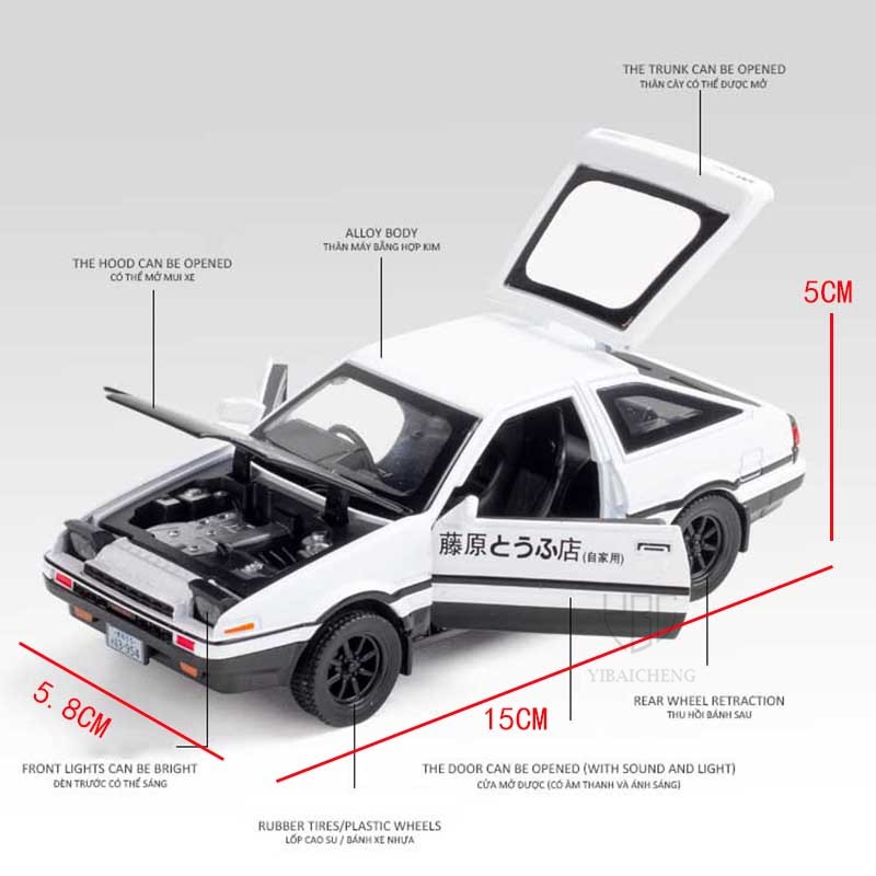 Modelo de coche de aleación IN - Model Kit Ae86 reseña y precio