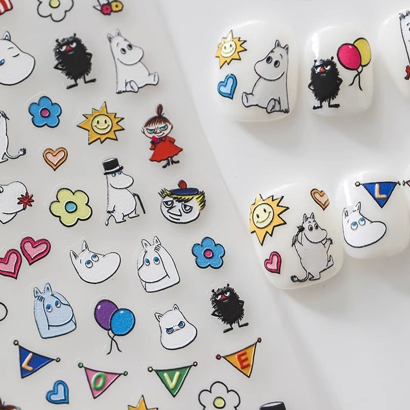 Pegatinas de Uñas Moomin, Alta - Model Kit Game reseña y precio