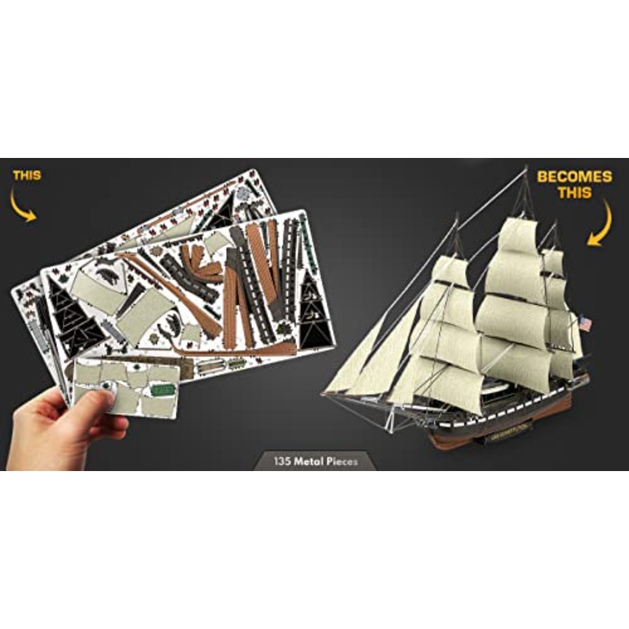 Kit de Modelo Metálico 3D de l - Model Kit Uss Constitution reseña y precio