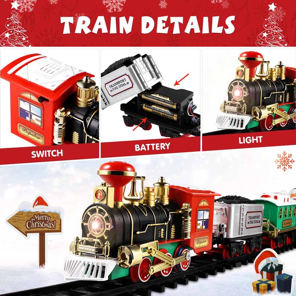 Juego de tren de Navidad, Mini - Model Kit Train reseña y precio