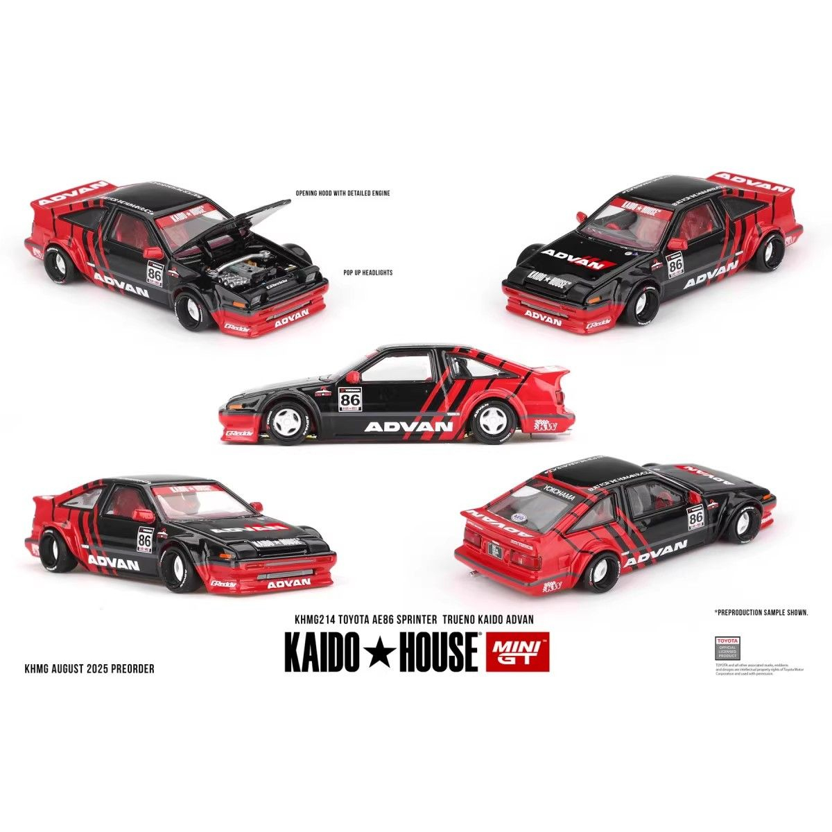 Kaido House + MINIGT 1:64 Toyo - Model Kit Ae86 reseña y precio