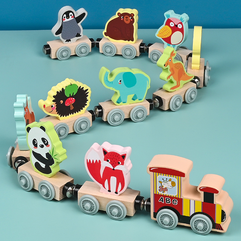 Tren pequeño de madera magnéti - Model Kit Train reseña y precio