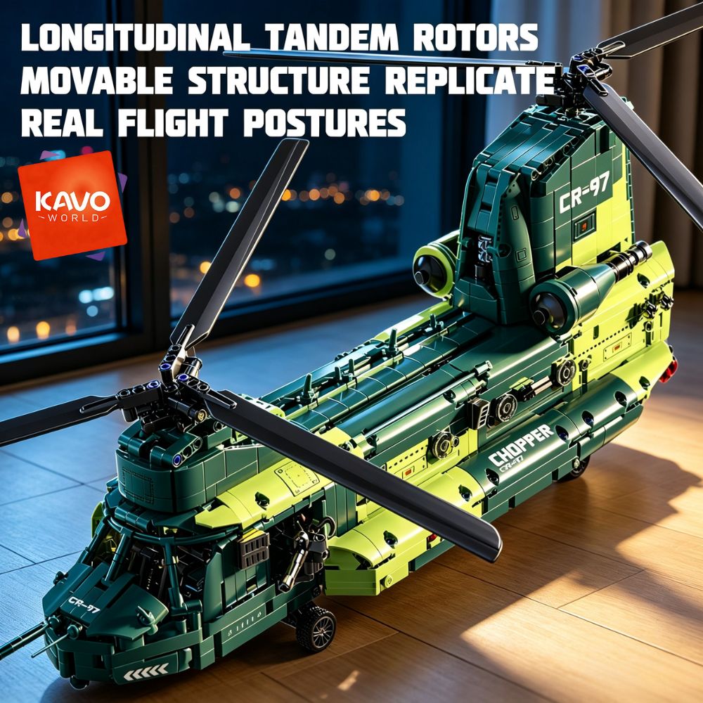 KAVOWORLD 1826 piezas, helicóp - Model Kit Levels reseña y precio