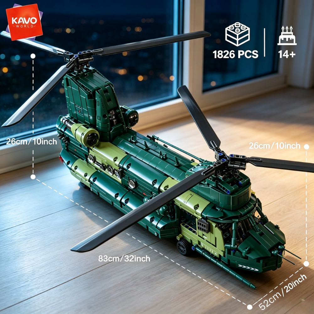 KAVOWORLD 1826 piezas, helicóp - Model Kit Levels reseña y precio