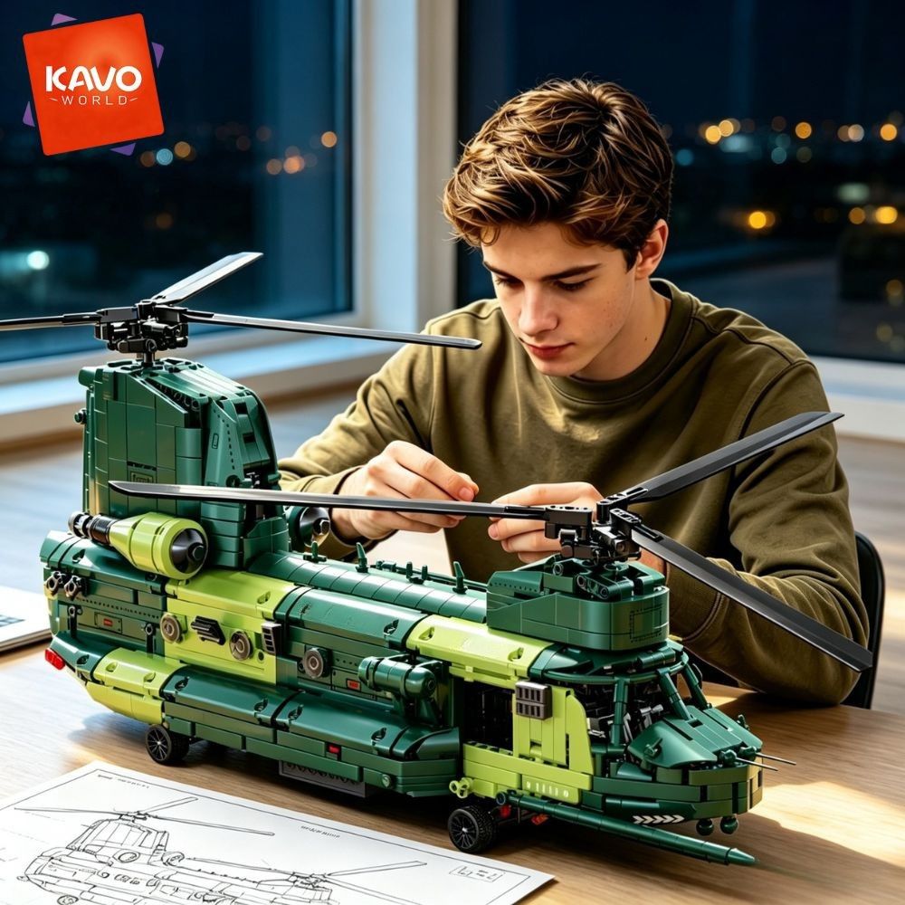 KAVOWORLD 1826 piezas, helicóp - Model Kit Levels reseña y precio